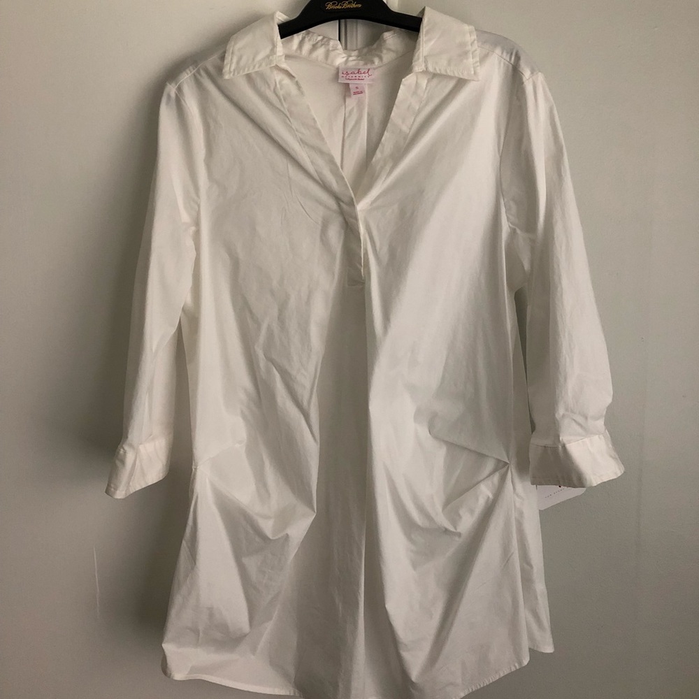 NWT Ingrid and Isabel Maternity White Tunic